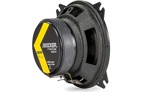 KICKER DSC40 4-Inch (100mm) Coaxial Speakers, 4-Ohm (Pair)