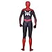 MYanimec Unisex Lycra Spandex Zentai Halloween Cosplay Costumes Adult/Kids 3D Style (Adults-L Red and Black