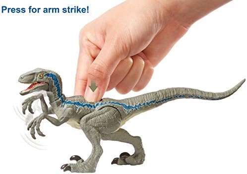 jurassic world savage strike velociraptor blue
