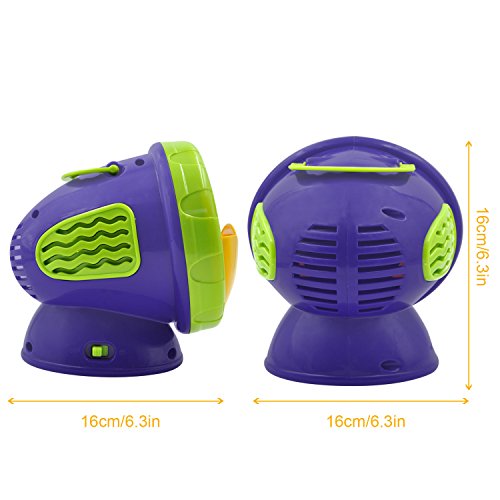 Termichy Automatic Bubble Machine with High Output, Battery Powered Bubble Blower for Indoor/Outdoor Use - Kid's Fun by (Purple)