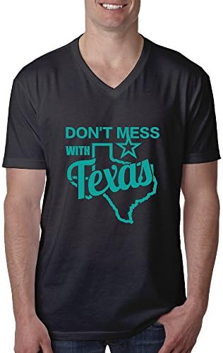 Don't Mess With Texas Men's Short Sleeve V-Neckline Streaker V-Neck T-Shirt