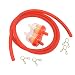 Gas Hose Line Fuel Filter Spring Clips for 110cc 50cc 125cc 150cc Kazuma Meerkat Redcat Falcon Taotao ATV Dirt Bike Scooter Quad Hammerhead twister 150 GTS Buggy Go Kart Parts Red