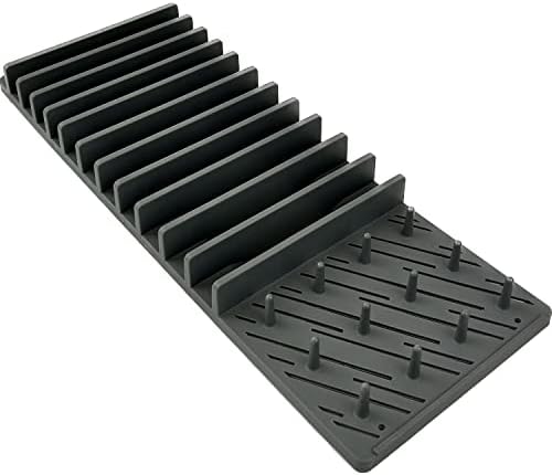 FIH 1224 égouttoir Vaisselle Grille Cuisine Acier pour Assiettes et ustensiles Maison