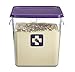 Rubbermaid Commercial Products 1980304 Rubbermaid Commercial Plastic Food Storage Container Lid, Square, Purple, 4 and 8 Quart