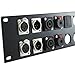 GLS Audio 24 Hole Rack Patch Panel SWP-24XLR-GLS Two Double Space 2U