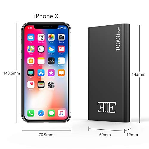 image for Eui External Battery,2 USB Outputs Portable Charger Power Bank with Ty