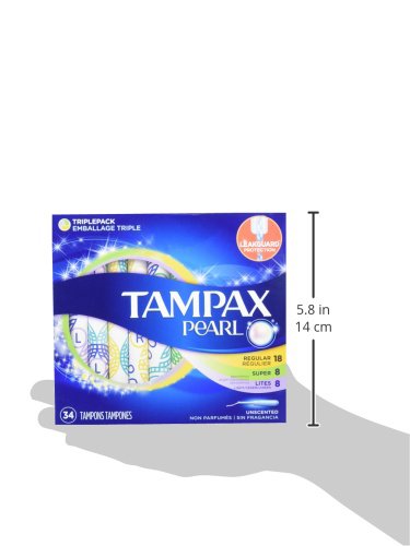 Tampax Pearl Tampons 34 Count - Image 8
