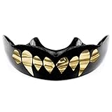 Gold Beast Fang Teeth Mouth Guard w/Free Storage Case by Warrior Mouthguards (Youth)
