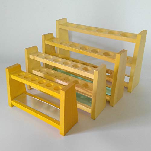 Adamas-Beta 6 Holes Wooden Colorimetric Tube Rack Wooden Test Tube Rack Suitable 50ml Tube
