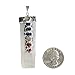 Rock Paradise Pendants ONE Selenite Freeform Pendant w/ 7 Chakra Stone Accents Silver Plated Cap/Bail RP Exclusive COA AM19B2-03