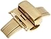 Hadley-Roma 20-mm IP Gold-Plated Push Button Deployant Clasp