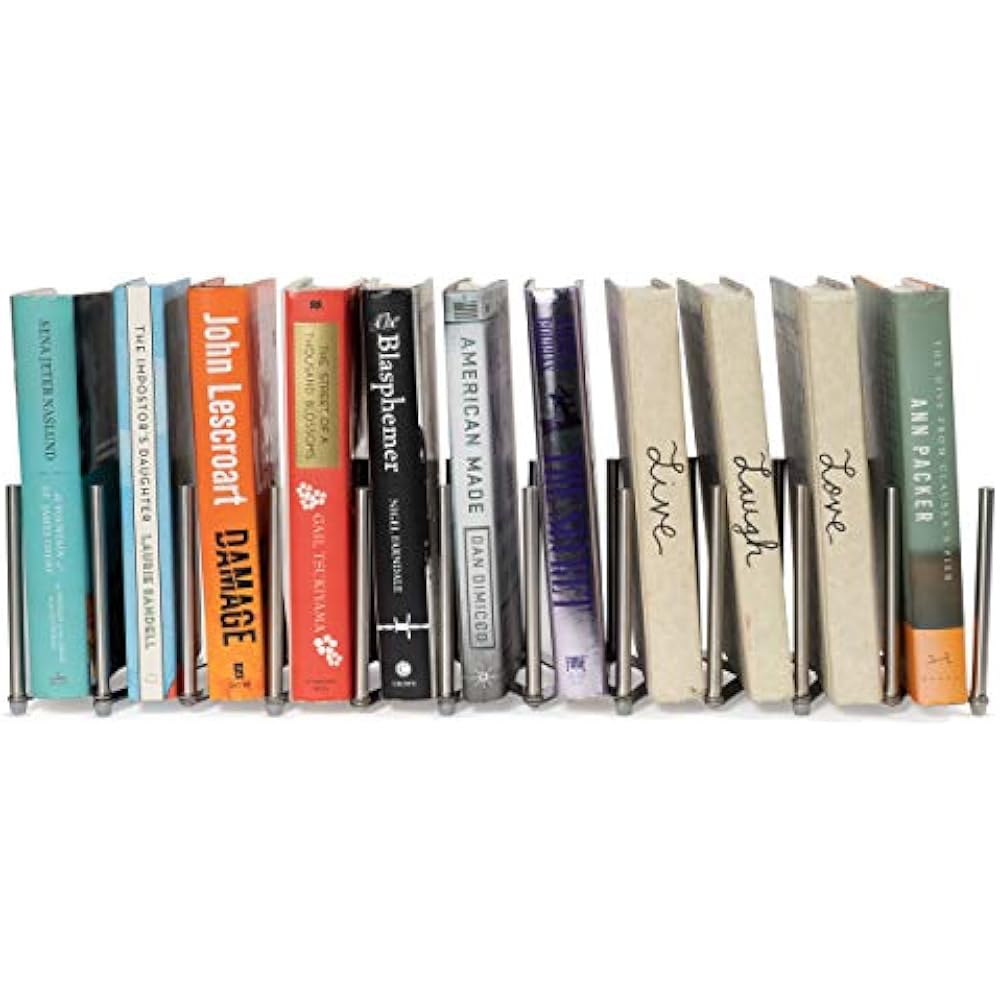Adjustable Stainless Steel Book Holder Decorative FreeStanding Rack