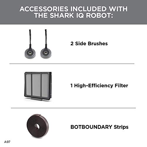 Shark IQ Robot Vacuum AV970 Self Cleaning Brushroll, Advanced Navigation, Perfect for Pet Hair, Works with Alexa, Wi Fi, xl dust bin, A black finish - View 9