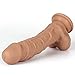 Namee Deluxe Realistic Dong Penis, 20 CM Premium Dildo Huge Cock with Natural Tight Veins and Extra Strong Suction Cup&Ball for Woman Adult Sex Toys Sex Games (415 g) (7 inches)thumb 4