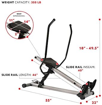 Sunny health and fitness incline slide rower Clearance