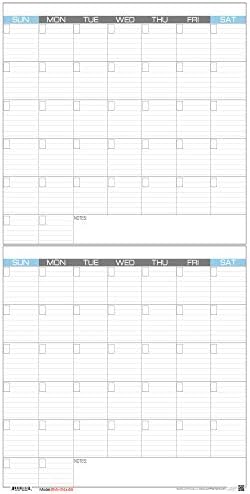 JJH PlannersLaminated Blank - 24" x 48" - Extra Large - Erasable 2 Month Vertical Wall Planner (2Mv-24x48)