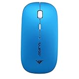 Perman 2400DPI 2.4GHz Wireless 4 Button Optical Mouse Mice with USB Receiver for PC Laptop Blue
