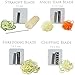 Paderno World Cuisine 4-Blade Folding Vegetable Slicer / Spiralizer Pro, Counter-Mounted and includes 4 Different Stainless Steel Blades