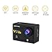 Jeemak 4K WiFi Action Camera 16MP Waterproof Camcorder with Remote Control Accessories Kit Suitable for GoPro