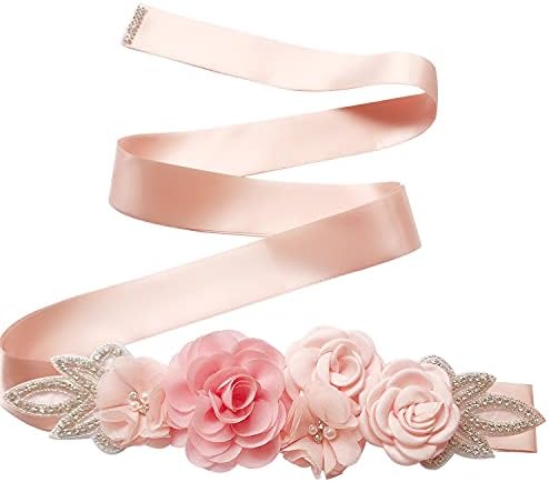 Oyabridal Wedding Bride Belt Floral Sash Belts for Maternity  display picture 2