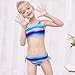 Play Tailor Girls Bikini Swimsuit Kids Bathing Suit 2 Pcs Set Swimwear, 9-10 Years, Blue Purple