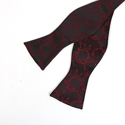 VS1026-XL Red Pattern Mens Vest Tie Cufflinks Bowtie Hanky Gifts Idea By Y&G