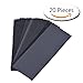 400 to 5000 Grit Sandpaper Assortment, Dry/ Wet, 9 x 3.6 Inch, 20 Pieces, for Automotive Sanding, Wood Furniture Finishing, Wood Turning Finishing