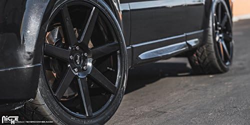 20" Inch Niche Verona Gloss Black Wheels Rims Only | Set of 4 | Includes Free Wheel Club LA T-Shirt | Fits Audi Mercedes BMW Infiniti Dodge Cadillac Chevy Ford Lexus Nissan Hyundai