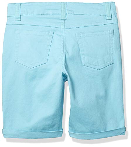 Limited Too Girls' Big Stretch Twill Bermuda Short, Pastel Blue 12