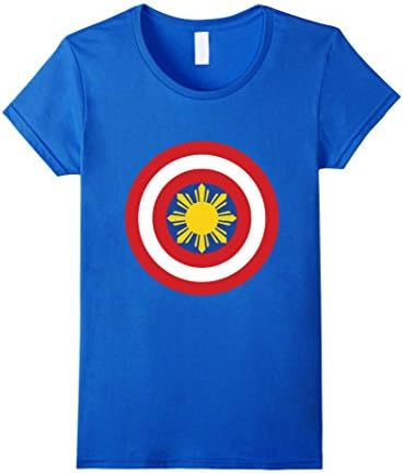 Women's Philippines "Captain Filipino" T-Shirt XL Royal Blue