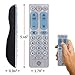 GE Universal Remote Control for Samsung, Vizio, LG, Sony, Sharp, Roku, Apple TV, RCA, Panasonic, Smart TVs, Streaming Players, Blu-ray, DVD, Simple Setup, 2-Device, Big Buttons, Silver, 33701thumb 3