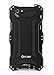 Feitenn iPhone SE case, Water Resistant Shockproof Dust Proof Armor Aluminum Metal Bumper Gorilla Glass Military Heavy Protection Case for iPhone 5S SE (Black)