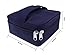 16-Bottle Essential Oil Carrying Case with Foam Insert | Holds 5ML, 10ML, 15ML and Roll-Ons Bottles | Zippers, Inside Pocket and Portable Handle Bag for Travel and Home Essential Oil Bottles (Purple)