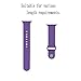 e6Hope dd189 Apple Watch Band -  Soft Silicone Replacement iWatch Strap for Apple Watch Series 1,Series 2 (Purple, 38mm - M/L)