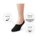 SHEEC - No-Show Hidden Socks for Men (Black/ Regular) - SoleHugger ACTIVE 3-Pair Pack