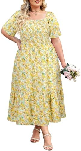 Womens Easter Dresses 2025 Casual Short Sleeve Crew Neck Midi Dress with  Pockets Funny Rabbit Egg Print Floral Dress Summer Trendy Oversized Flowy  Dress Beach Sundresses S at Amazon Women's Clothing store