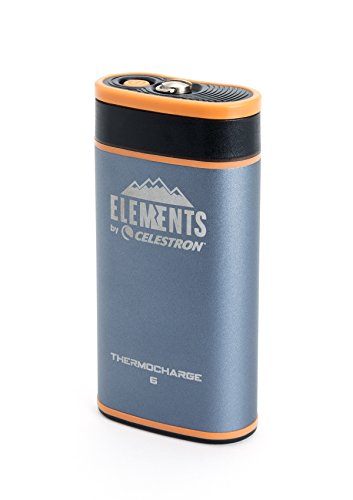 Celestron Elements 2-in-1 Hand Warmer and Charger, ThermoCharge 6, Blue (48023)