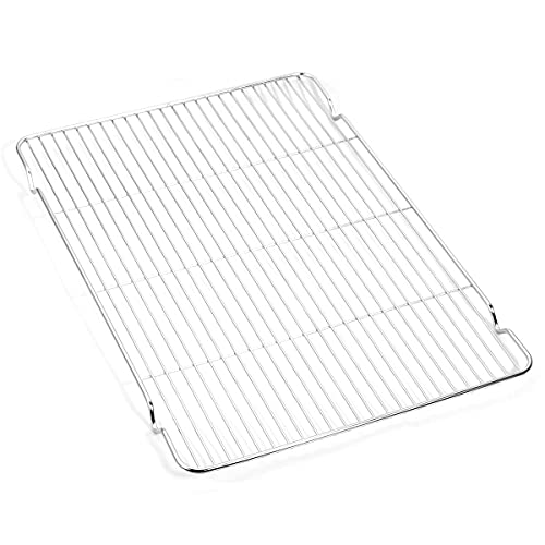 Baking Sheet with Cooling Rack Set (1 Baking Pan + 1 Wire Rack), Zacfton 16 x 12 x 1 Inch