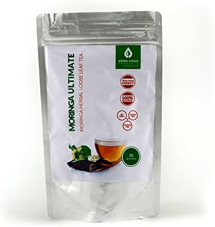 Moringa Ultimate - 30 Cups of Loose Leaf Tea - Green Virgin Products