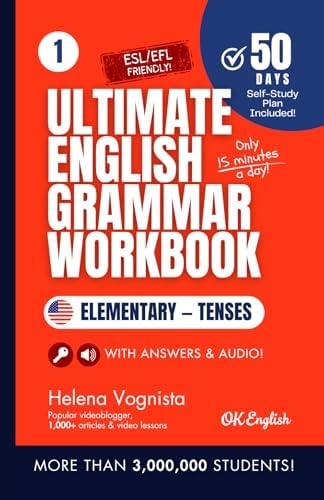 English Grammar Workbook for Beginners: The First 51 Topics in