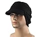 Leories Winter Windproof Cap Outdoor Warm Fleece Earflap Hat with Visor Black