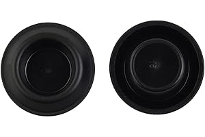 Lawnoval 60 Piece Assorted Black Plastic Flush for Mount Hole Plugs for Auto Body Sheet for Metal, Fits 3/8, 1/2, 3/4, 7/8 In