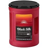 Black Silk Dark Roast Ground Coffee, Colombian Supremo Bean, Fine Grind, 40.3 oz