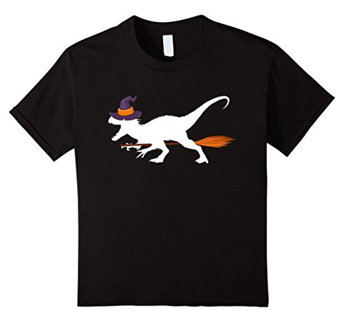Kids T-rex Dinosaur Halloween Costume Shirt 4 Black