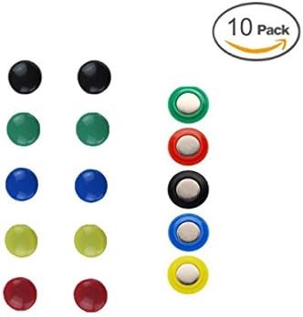 Colorful Refrigerator Magnets, G2PLAY 10 PCs Perfect Fridge Photo Map Calendar Whiteboard Magnet For Home OfficeWorking Labeling