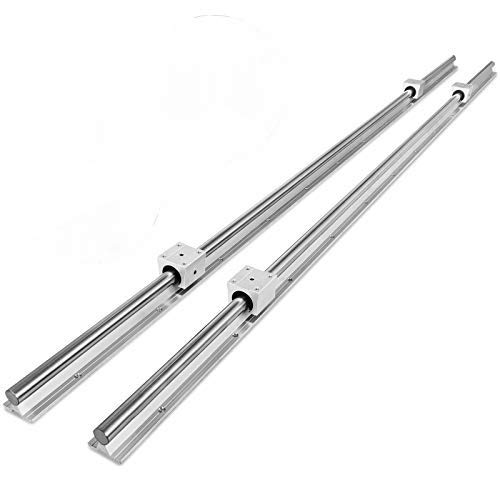 Riel Lineal SBR12-300mm CNCYEAH - 2 Ejes + 4 Bloques SBR12UU, Para Impresoras 3D/CNC
