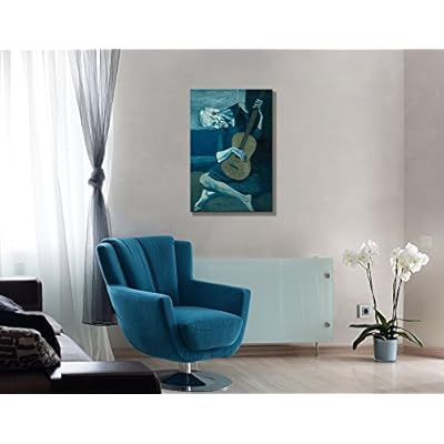 The Old Guitarist by Pablo Picasso - Canvas Art Wall Art - 16