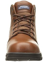 Skechers 77009 Workshire Relaxed Fit Botas de trabajo con punta de acero para hombre