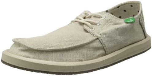 Sanuk Men's Drewby Boat Shoe, Natural, 13 M US