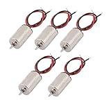 uxcell 5 Pcs DC 4.5V 32500RPM Wire Lead Coreless Motor for RC Helicopter Toy